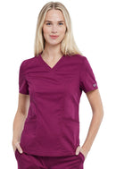 Cherokee V-Neck  Top. Item WW612P in CK WW REVOLUTION Collection. Live Chat for Bulk Discounts.