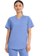 Cherokee Unisex 1 Pocket Tuckable V-Neck Top. Item WW625 in CK WW REVOLUTION Collection. Live Chat for Bulk Discounts.