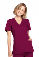 Cherokee Mock Wrap Top. Item WW650 in CK WW ORIGINALS Collection. Live Chat for Bulk Discounts.