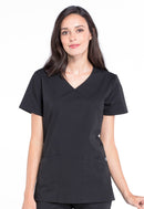 Cherokee Mock Wrap Top. Item WW655 in CK WW PROFESSIONALS Collection. Live Chat for Bulk Discounts.