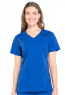 Cherokee Mock Wrap Top. Item WW655 in CK WW PROFESSIONALS Collection. Live Chat for Bulk Discounts.