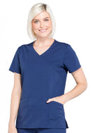Cherokee Mock Wrap Top. Item WW655 in CK WW PROFESSIONALS Collection. Live Chat for Bulk Discounts.