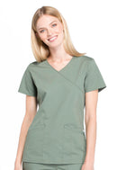 Cherokee Mock Wrap Top. Item WW655 in CK WW PROFESSIONALS Collection. Live Chat for Bulk Discounts.