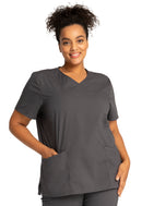Cherokee Mock Wrap Top. Item WW655 in CK WW PROFESSIONALS Collection. Live Chat for Bulk Discounts.