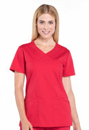 Cherokee Mock Wrap Top. Item WW655 in CK WW PROFESSIONALS Collection. Live Chat for Bulk Discounts.