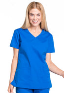 Cherokee Mock Wrap Top. Item WW655 in CK WW PROFESSIONALS Collection. Live Chat for Bulk Discounts.