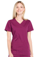 Cherokee Mock Wrap Top. Item WW655 in CK WW PROFESSIONALS Collection. Live Chat for Bulk Discounts.