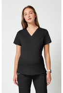 Cherokee Maternity Mock Wrap Top. Item WW688 in CK WW REVOLUTION Collection. Live Chat for Bulk Discounts.