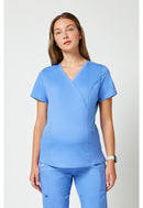 Cherokee Maternity Mock Wrap Top. Item WW688 in CK WW REVOLUTION Collection. Live Chat for Bulk Discounts.