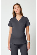 Cherokee Maternity Mock Wrap Top. Item WW688 in CK WW REVOLUTION Collection. Live Chat for Bulk Discounts.