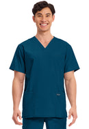 Cherokee Men's V-Neck Top. Item WW695T in CK WW PROFESSIONALS Collection. Live Chat for Bulk Discounts.