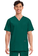 Cherokee Men's V-Neck Top. Item WW695T in CK WW PROFESSIONALS Collection. Live Chat for Bulk Discounts.