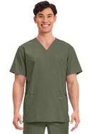 Cherokee Men's V-Neck Top. Item WW695T in CK WW PROFESSIONALS Collection. Live Chat for Bulk Discounts.