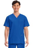Cherokee Men's V-Neck Top. Item WW695T in CK WW PROFESSIONALS Collection. Live Chat for Bulk Discounts.