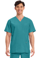 Cherokee Men's V-Neck Top. Item WW695 in CK WW PROFESSIONALS Collection. Live Chat for Bulk Discounts.