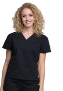 Cherokee Mock Wrap Top. Item WW705 in CK WW PROFESSIONALS Collection. Live Chat for Bulk Discounts.
