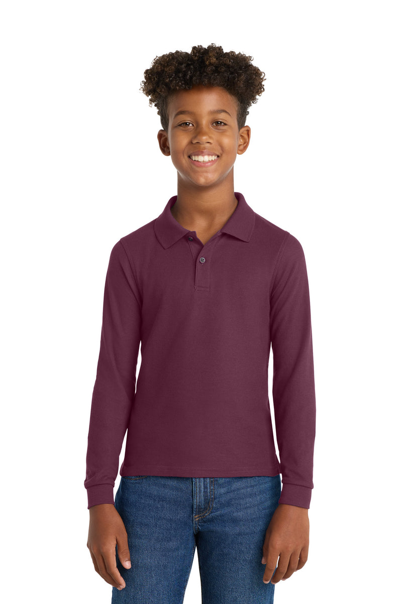 Port Authority ®  Youth Long Sleeve Silk Touch Polo.  Y500LS