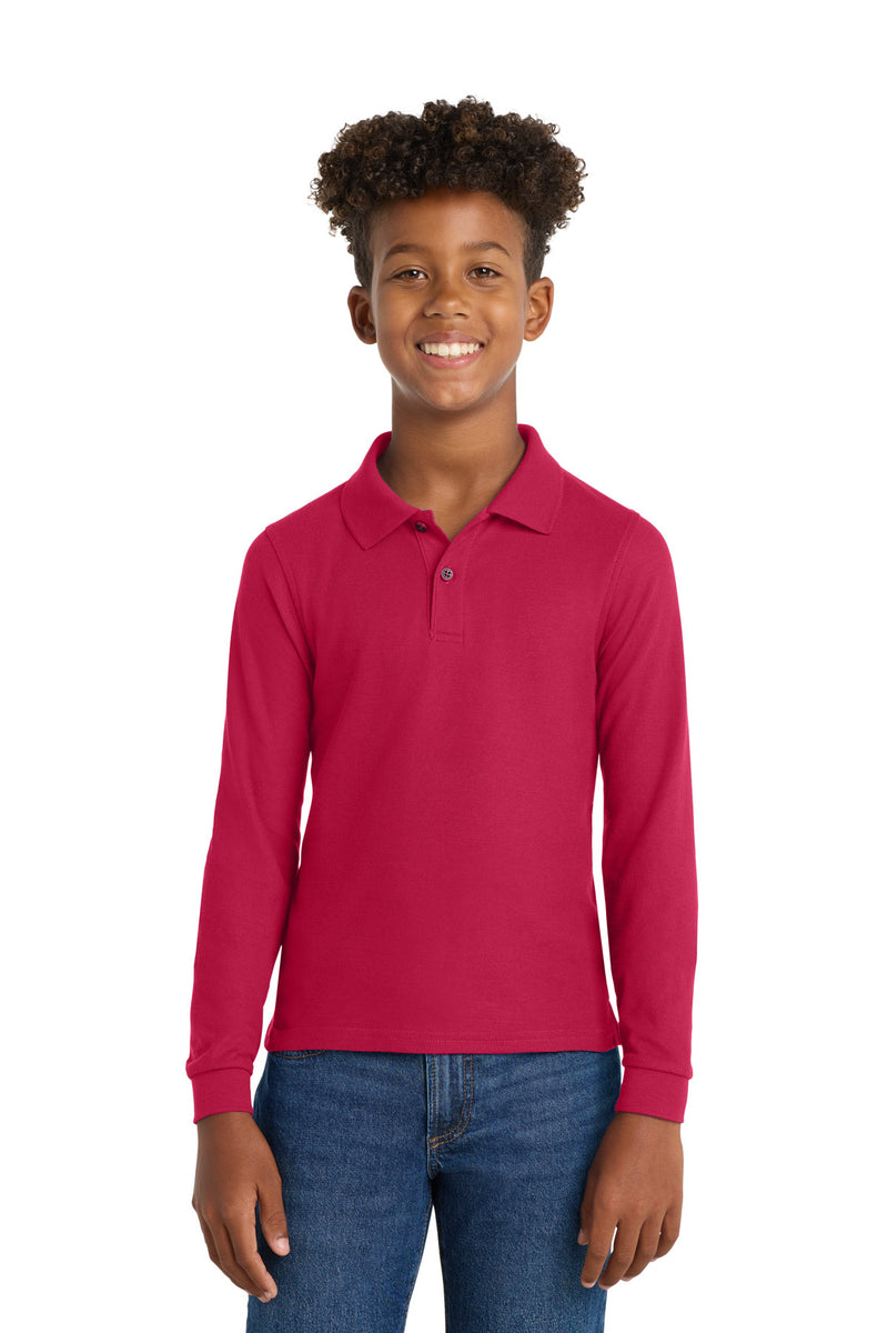 Port Authority ®  Youth Long Sleeve Silk Touch Polo.  Y500LS