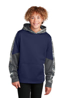 Sport-Tek ®  Youth Sport-Wick ®  Mineral Freeze Fleece Colorblock Hooded Pullover. YST231