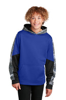 Sport-Tek ®  Youth Sport-Wick ®  Mineral Freeze Fleece Colorblock Hooded Pullover. YST231