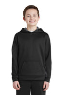 Sport-Tek ®  Youth Sport-Wick ®  Fleece Colorblock Hooded Pullover.  YST235
