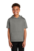 Sport-Tek  ®  Youth Sport-Wick  ®  Fleece Short Sleeve Hooded Pullover. YST251