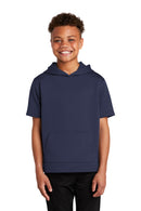 Sport-Tek  ®  Youth Sport-Wick  ®  Fleece Short Sleeve Hooded Pullover. YST251