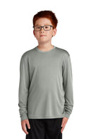 Sport-Tek ®  Youth Long Sleeve PosiCharge ®  Competitor Tee. YST350LS - Grey Concrete