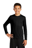 Sport-Tek ®  Youth Long Sleeve PosiCharge ®  Competitor Tee. YST350LS - Black