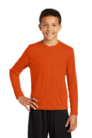 Sport-Tek ®  Youth Long Sleeve PosiCharge ®  Competitor Tee. YST350LS - Deep Orange