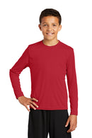 Sport-Tek ®  Youth Long Sleeve PosiCharge ®  Competitor Tee. YST350LS - True Red