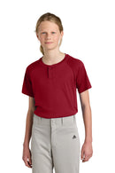 Sport-Tek ®  Youth PosiCharge ®  Competitor   2-Button Henley YST359
