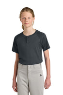 Sport-Tek ®  Youth PosiCharge ®  Competitor   2-Button Henley YST359