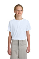 Sport-Tek ®  Youth PosiCharge ®  Competitor   2-Button Henley YST359
