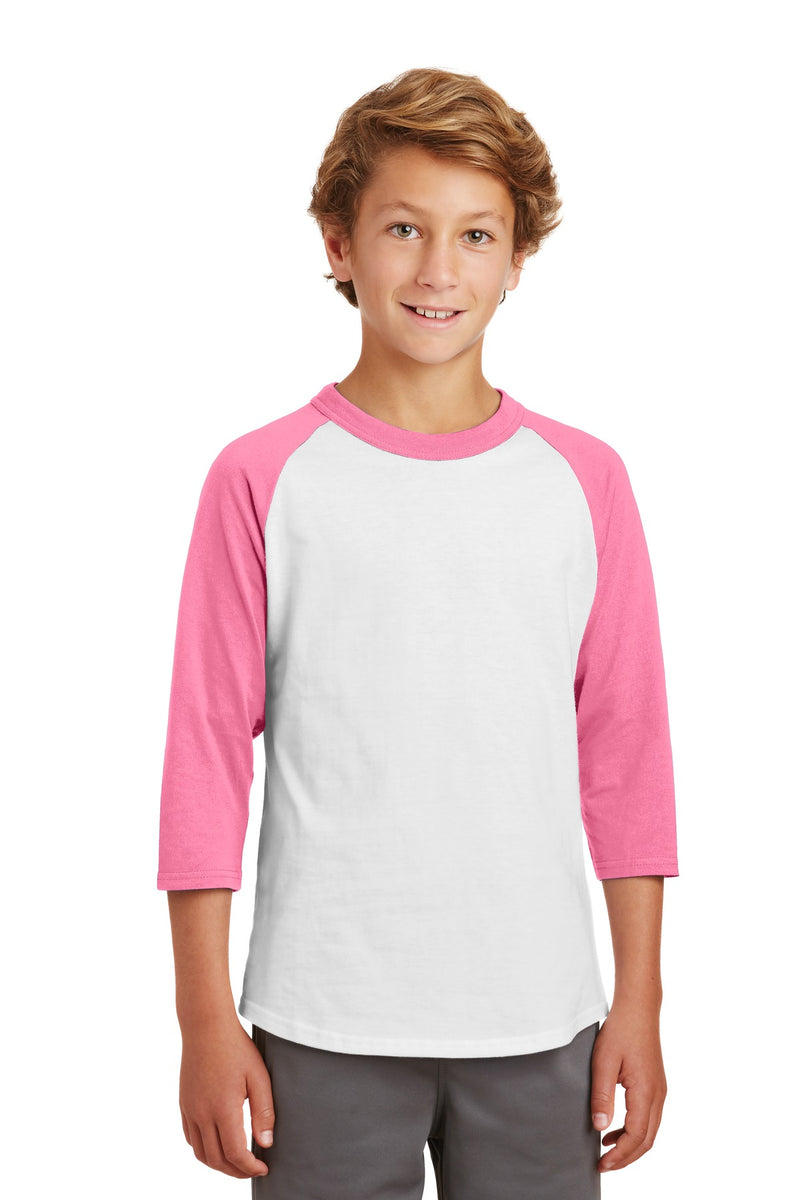 Sport-Tek ®  Youth Colorblock Raglan Jersey.  YT200