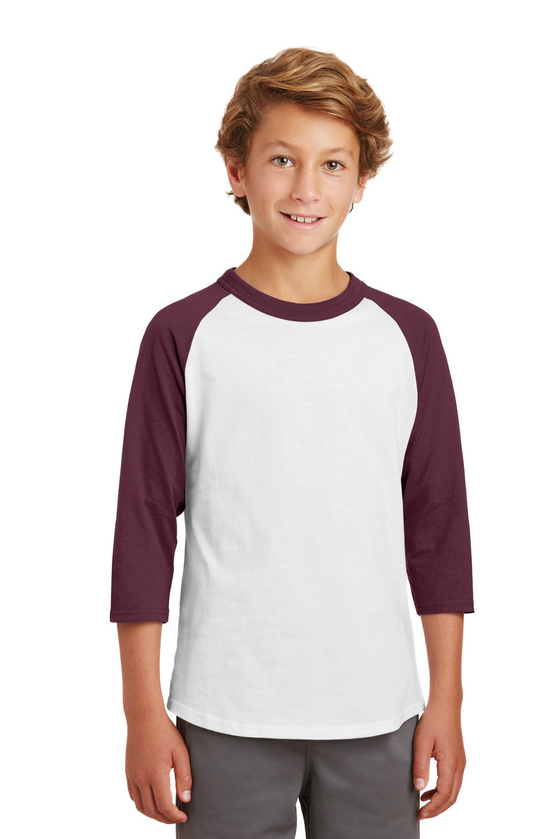 Sport-Tek ®  Youth Colorblock Raglan Jersey.  YT200