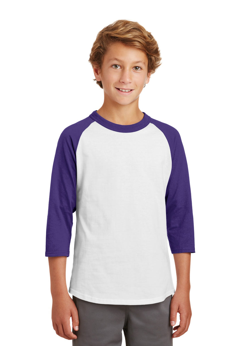 Sport-Tek ®  Youth Colorblock Raglan Jersey.  YT200