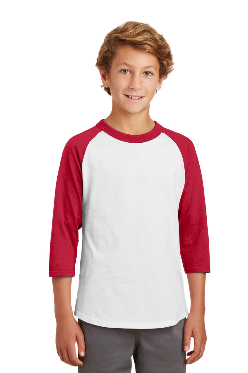 Sport-Tek ®  Youth Colorblock Raglan Jersey.  YT200