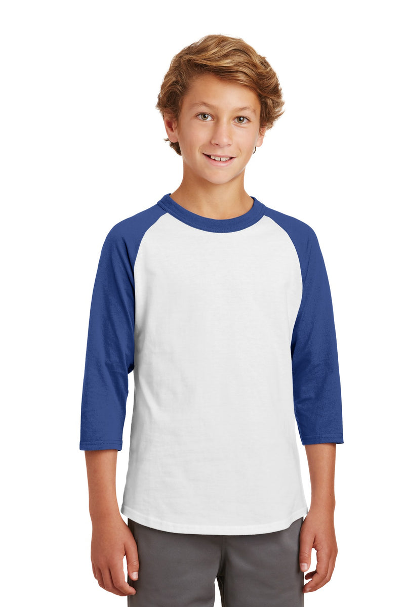Sport-Tek ®  Youth Colorblock Raglan Jersey.  YT200