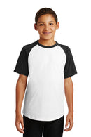 Sport-Tek ®  Youth Short Sleeve Colorblock Raglan Jersey. YT201