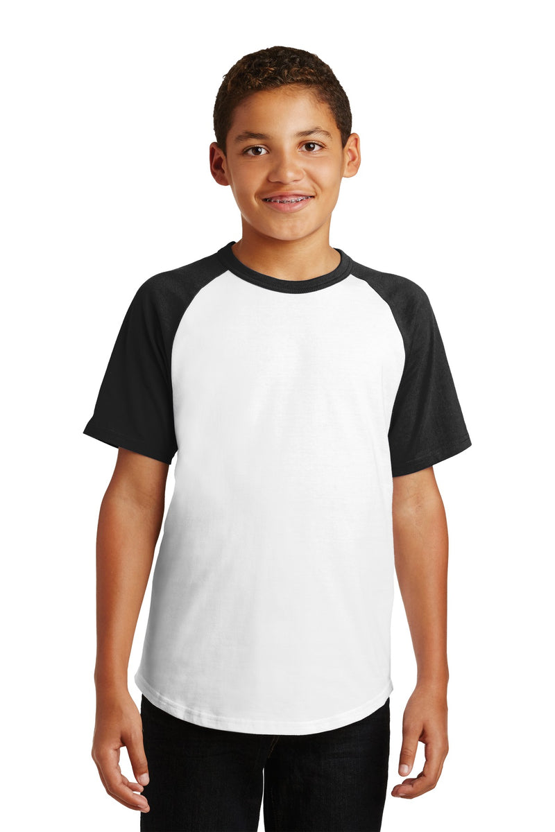 Sport-Tek ®  Youth Short Sleeve Colorblock Raglan Jersey. YT201