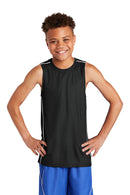 Sport-Tek ®  Youth PosiCharge ®  Mesh Reversible Sleeveless Tee. YT555