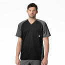 Men's 2-Tone Raglan Sleeve Scrub Top. Live Chat for Bulk Discounts