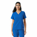 Women's Knit Panel Scrub Top. Live Chat for Bulk Discounts