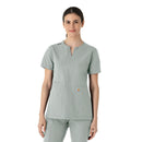 Women's Notch Neck Tunic Scrub Top. Live Chat for Bulk Discounts