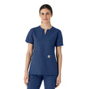 Women's Notch Neck Tunic Scrub Top. Live Chat for Bulk Discounts