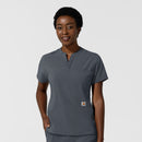 Women's Chest Pocket Scrub Top. Live Chat for Bulk Discounts
