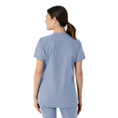 Women's Notch Neck Tunic Scrub Top. Live Chat for Bulk Discounts