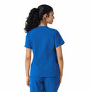 Women's Knit Panel Scrub Top. Live Chat for Bulk Discounts