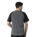 Men's 2-Tone Raglan Sleeve Scrub Top. Live Chat for Bulk Discounts